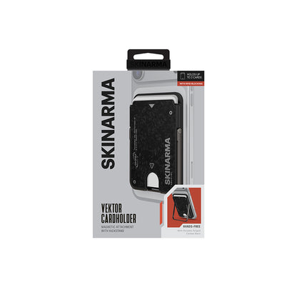 Skinarma Metal Tasarımlı 2 Hazneli Vektor Serisi Magnetik Standlı Kartlık