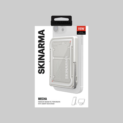 Skinarma Nexus Mecha Kablosuz ve PD Hızlı Şarj Özellikli Metal Standlı Taşınabilir Powerbank 20W 5000mAh