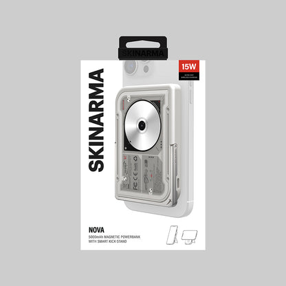 Skinarma Nexus Nova Kablosuz ve PD Hızlı Şarj Özellikli Standlı Taşınabilir Powerbank 20W 5000mAh