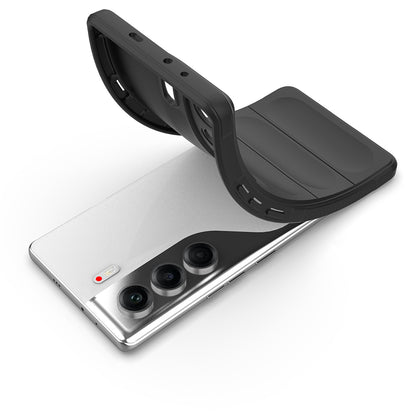 Tecno Camon 40 Pro Kılıf Esnek TPU Oyuklu Arka Yüzey Tasarımlı Zore Etnik Silikon Kılıf