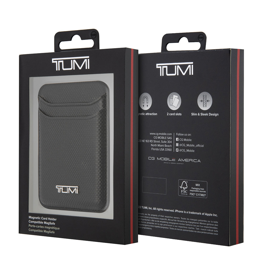 Tumi orijinal Lisanslı 2 Hazneli Metal Logolu Deri Magnetik Kartlık