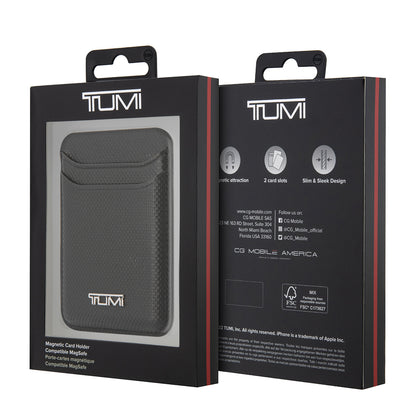 Tumi orijinal Lisanslı 2 Hazneli Metal Logolu Deri Magnetik Kartlık