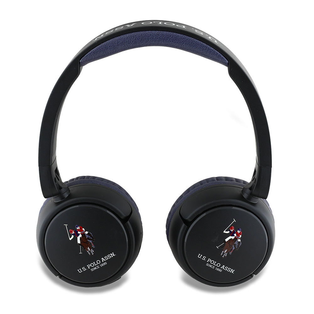 U.S Polo Assn. Orijinal Lisanslı Katlanabilir Ayarlanabilir Baskı Logolu Kulak Üstü Bluetooth Kulaklık v5.3