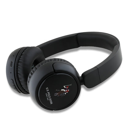 U.S Polo Assn. Orijinal Lisanslı Katlanabilir Ayarlanabilir Baskı Logolu Kulak Üstü Bluetooth Kulaklık v5.3