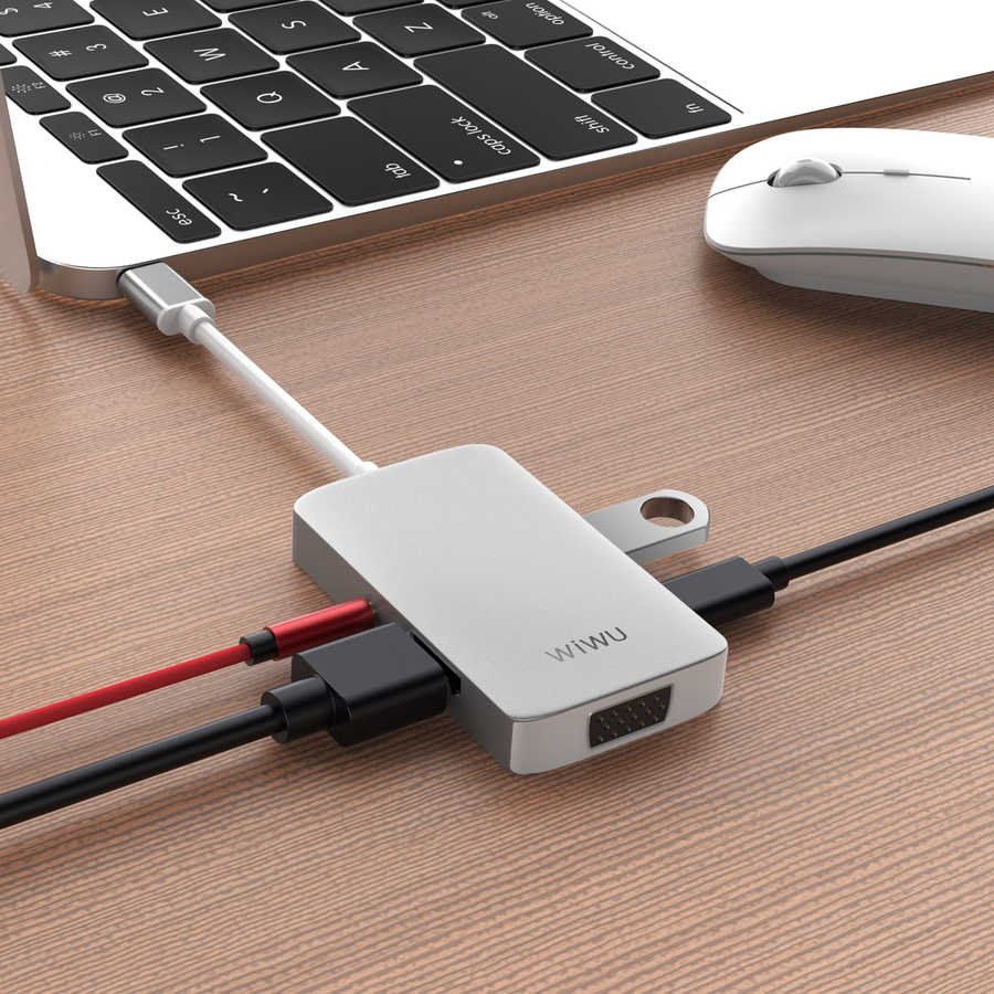 Wiwu Alpha 513HVP Type-C VGA Adaptörü