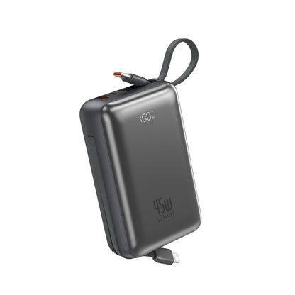 Wiwu AS-182 Galaxy Pro Max Serisi Type-C Lightning Çıkışlı Taşınabilir Powerbank PD 45W 20000mAh