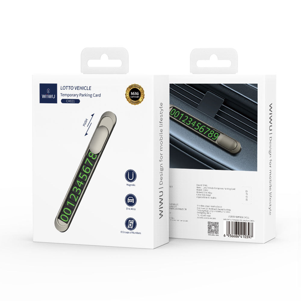 Wiwu CH021 Lotto Araç Park Numaratörü Açılıp Kapanabilen