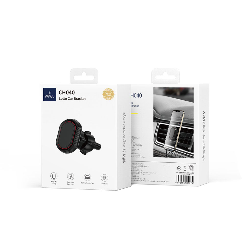 Wiwu CH040 360 Derece Dönebilen Havalandırma Tasarım Magnetik Araç Telefon Tutucu