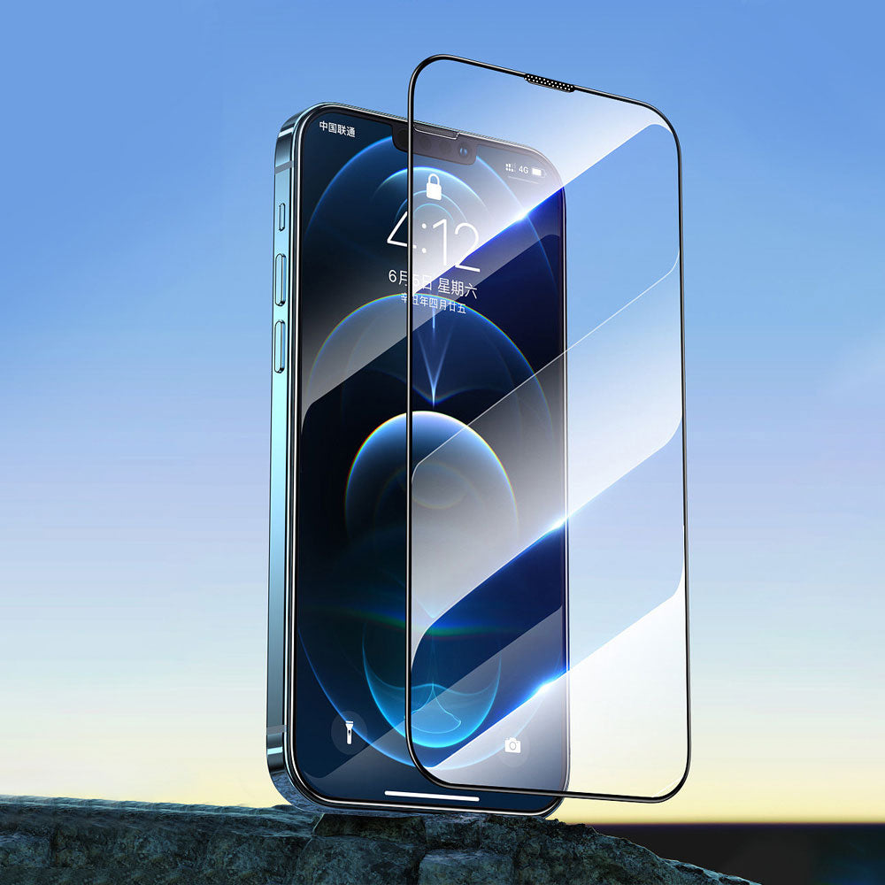 iPhone 14 Pro Max Wiwu CZ-003 Mavi Işık Teknolojili Hidrofobik ve Oleofobik Parlama Önleyici Cam Ekran Koruyucu