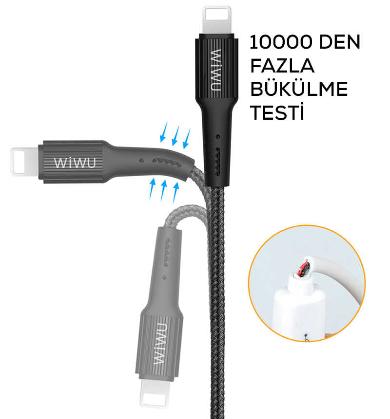 Wiwu G20 Gear Charging Type-C Kablo