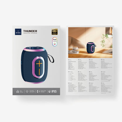 Wiwu H9 RGB Işıklı Askılı TWS Bluetooth Speaker Hoparlör v5.3 10W