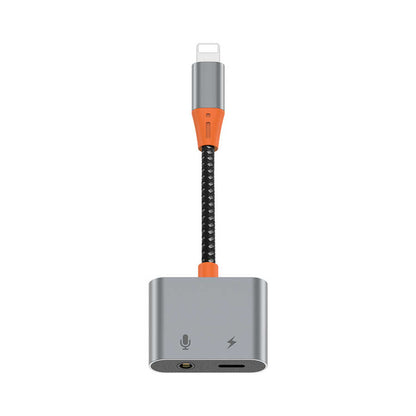 Wiwu LT08 Konuşma Destekli Lightning To 3.5mm Aux Çevirisi Ses Adaptörü