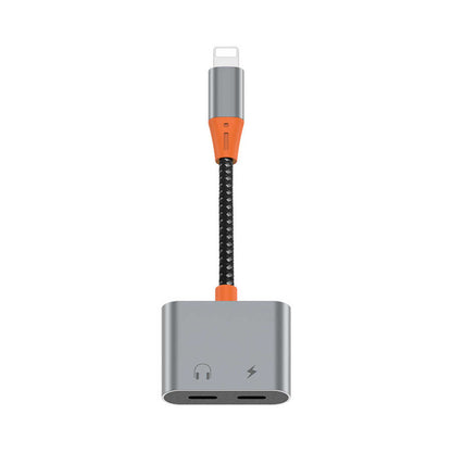 Wiwu LT09 Lightning Şarj Ve Lightning Kulaklık Dönüştürücü Adaptör