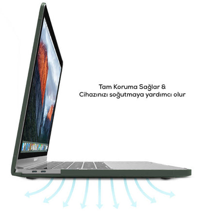 Macbook 13.3' New Pro 2018 Wiwu Macbook HP-01 iShield Kılıf