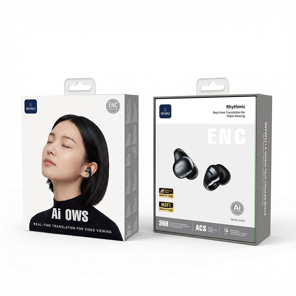 Wiwu O202 Rhythmo Serisi Gerçek Zamanlı Ai Çeviri Özellikli ENC Teknolojili Bluetooth Kulaklık v6.0