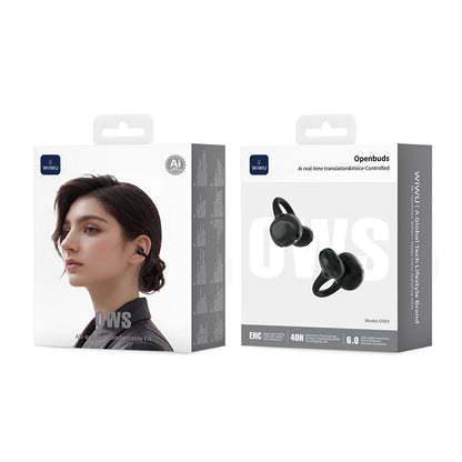 Wiwu O503 Openbuds Serisi Gerçek Zamanlı Ai Çeviri Özellikli ENC Teknolojili Bluetooth Kulak İçi Kulaklık v6.0