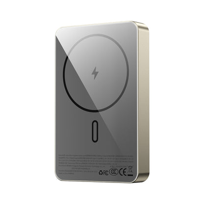 Wiwu P15-1 LED Işık Göstergeli Ultra İnce PD 20W Kablosuz Powerbank 10000mAh 15W
