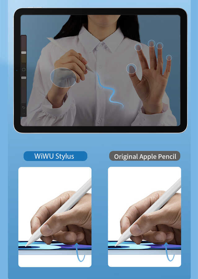 Wiwu Pencil L Dokunmatik Kalem Palm-Rejection Eğim Özellikli Çizim Kalemi