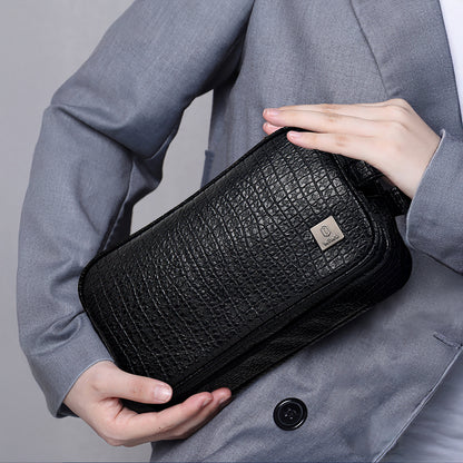 Wiwu Salem Serisi Parmak İzi Kilitli Çok Fonksiyonlu Taşınabilir Mobil Aksesuar Çantası