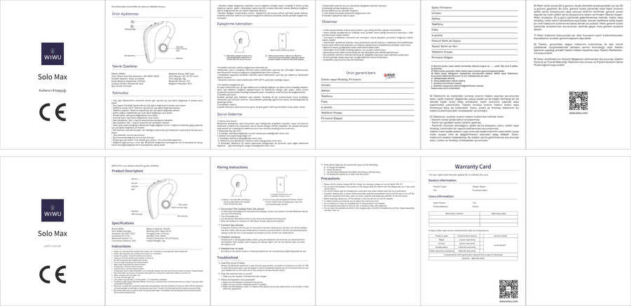 Wiwu Solo Max Bluetooth Kulaklık