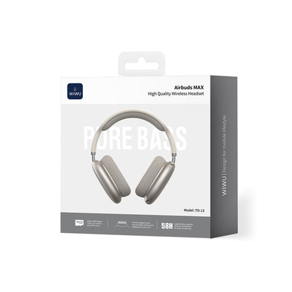 Wiwu TD-13 Airbuds Max Pure Bass Özellikli Kulak Üstü Bluetooth Kulaklık v6.0