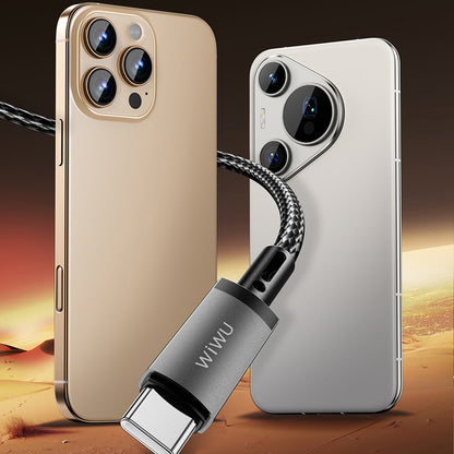 Wiwu Wi-C057 Titanlink Serisi Type-C to Type-C Hızlı Şarj Özellikli PD Data ve Şarj Kablosu 60W 1M