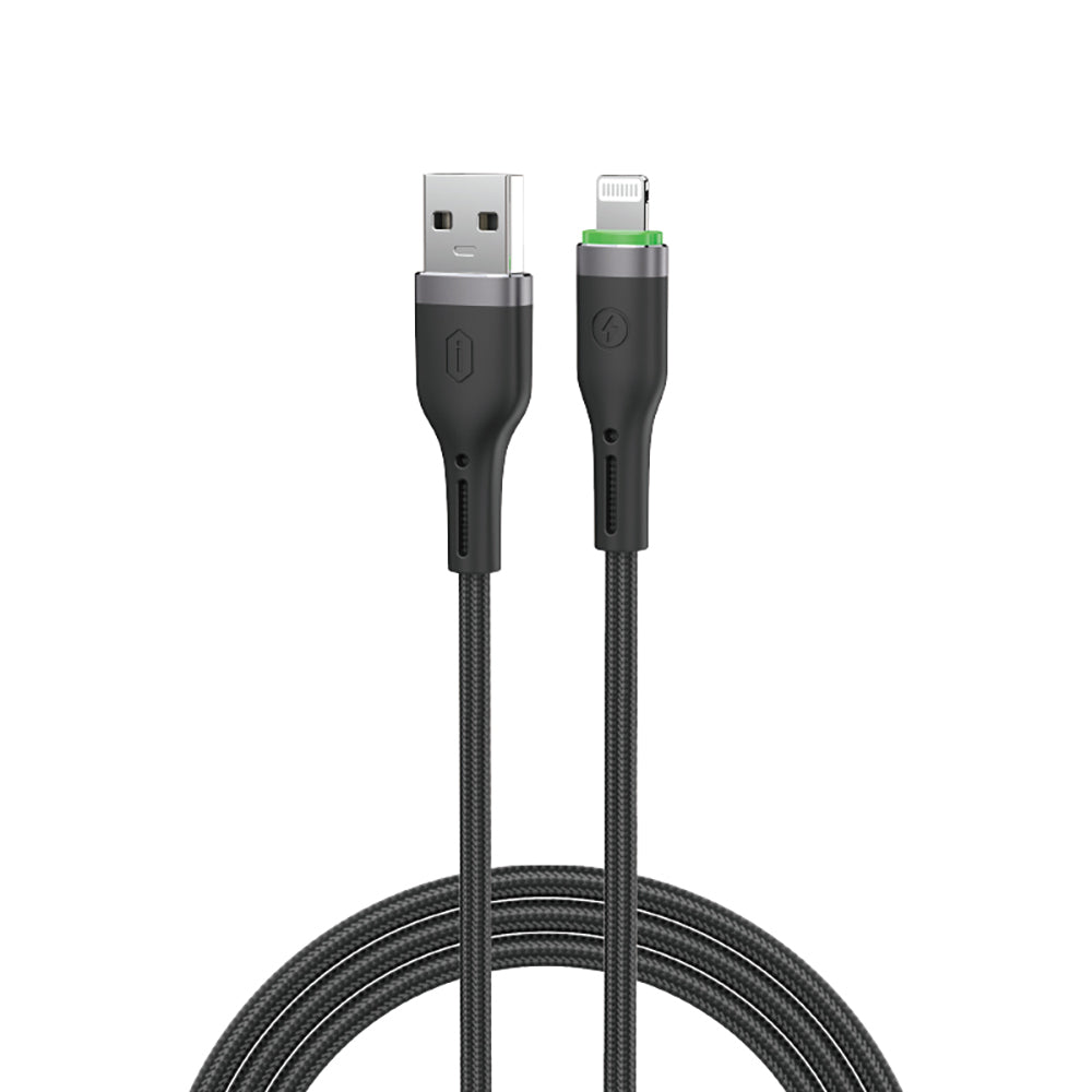 Wiwu Wi-C068 Orginlink Serisi LED Göstergeli USB-A to Lightning Hızlı Şarj Özellikli Data ve Şarj Kablosu 1M