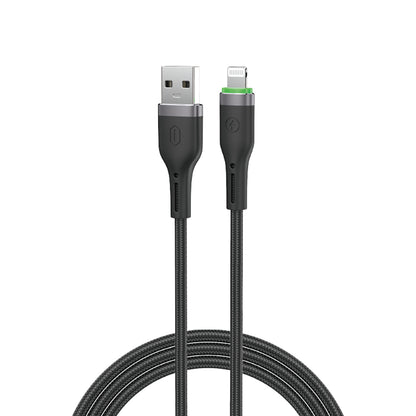 Wiwu Wi-C068 Orginlink Serisi LED Göstergeli USB-A to Lightning Hızlı Şarj Özellikli Data ve Şarj Kablosu 1M