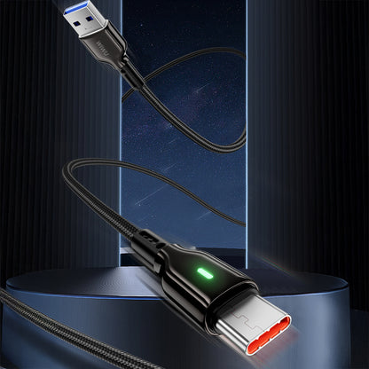 Wiwu Wi-C073 Drualink Serisi USB-A to Type-C Hızlı Şarj Özellikli Data ve Şarj Kablosu 3A 1M