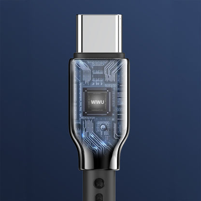Wiwu Wi-C073 Drualink Serisi USB-A to Type-C Hızlı Şarj Özellikli Data ve Şarj Kablosu 3A 1M