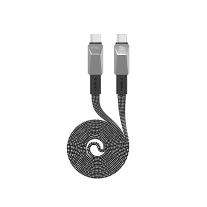 Wiwu Wi-C078 Cyberlink Serisi Type-C to Type-C PD Hızlı Şarj Özellikli Data ve Şarj Kablosu 100W 1M