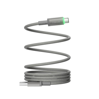 Wiwu Wi-C082 Maglink Serisi LED Göstergeli USB-A to Type-C Hızlı Şarj Özellikli Data ve Şarj Kablosu 60W 1M