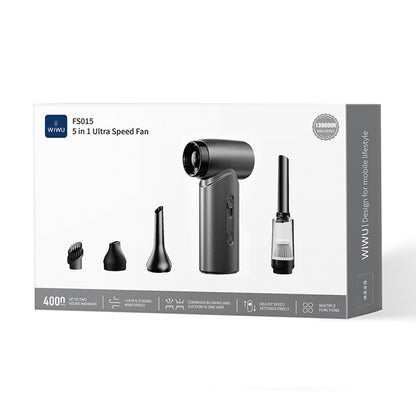 Wiwu Wi-FS015 Üfleme-Emme-Vakumlama ve Şişirme 5in1 Elektrikli Oto Araç Süpürgesi 50000PA