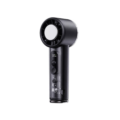 Wiwu Wi-FS019 Ice Engine Turbo Fan Serisi Dijital LED Göstergeli Şeffaf Tasarım Portatif Soğutucu El Fanı