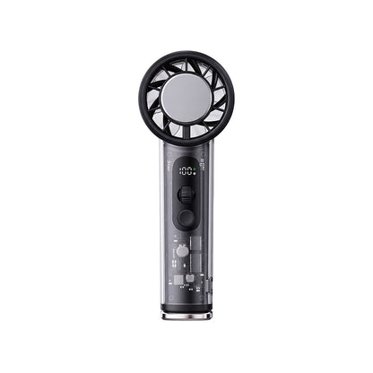 Wiwu Wi-FS019 Ice Engine Turbo Fan Serisi Dijital LED Göstergeli Şeffaf Tasarım Portatif Soğutucu El Fanı