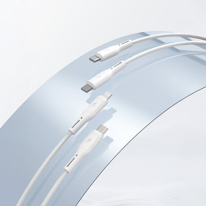 Wiwu Wi-G008 Essen Serisi GaN Tech PD Hızlı Şarj Başlığı Type-C to Type-C PD 30W Kablolu Şarj Seti