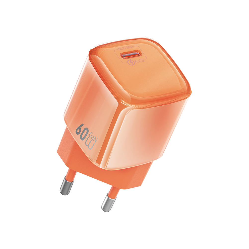 Wiwu Wi-G037 Jade Dynamic Serisi AVS Özellikli GaN Tech PD Hızlı Şarj Özellikli Şarj Başlığı 60W