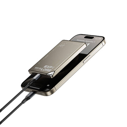 Wiwu Wi-P019 Ultra-Thin Explore Serisi Led Göstergeli Wireless M-safe Powerbank 15W 5000mAh