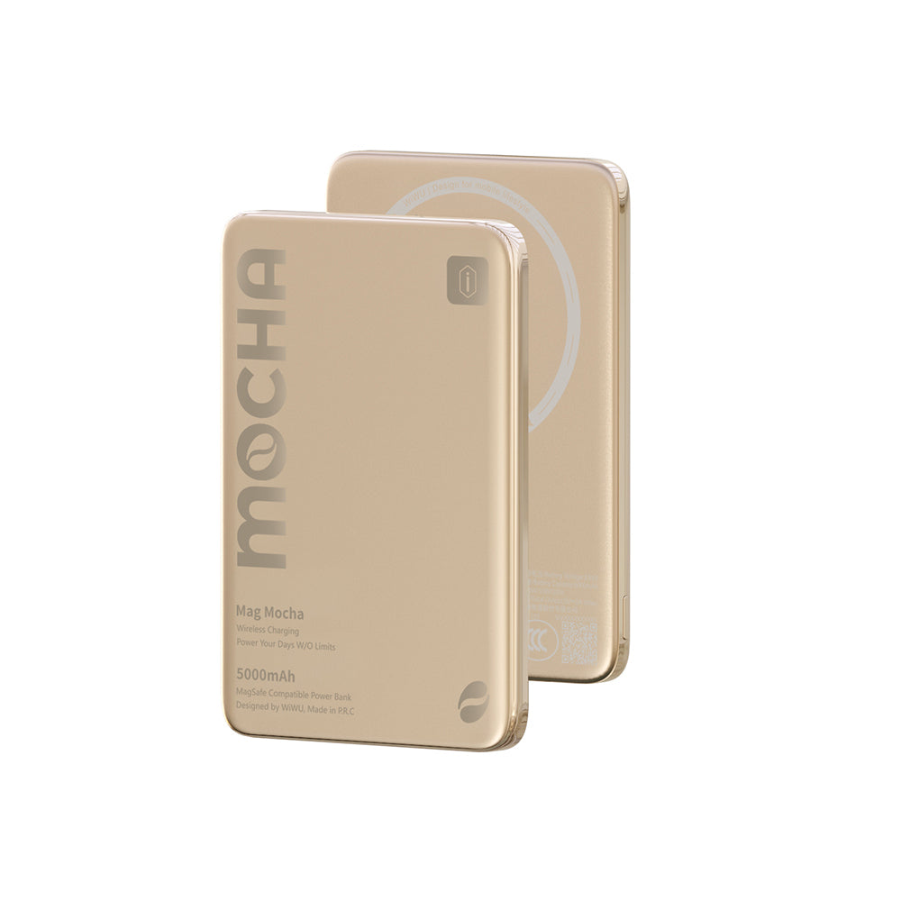 Wiwu Wi-P085 MagPearl Serisi Ultra İnce Wireless Kablosuz Powerbank 5000mAh 15W