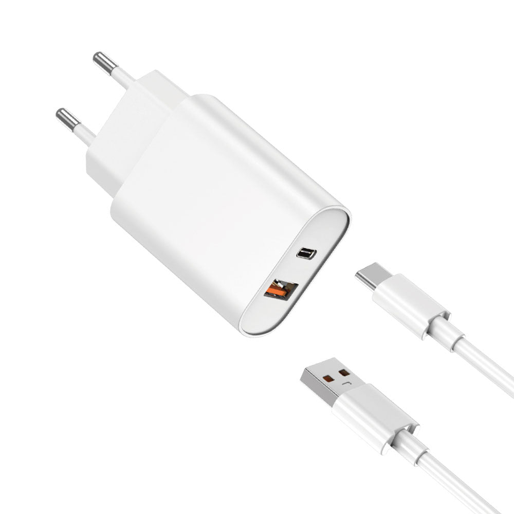 Wiwu Wi-U002 Quick Hızlı Şarj Başlığı USB-A to Type-C PD 20W Kablolu Şarj Seti