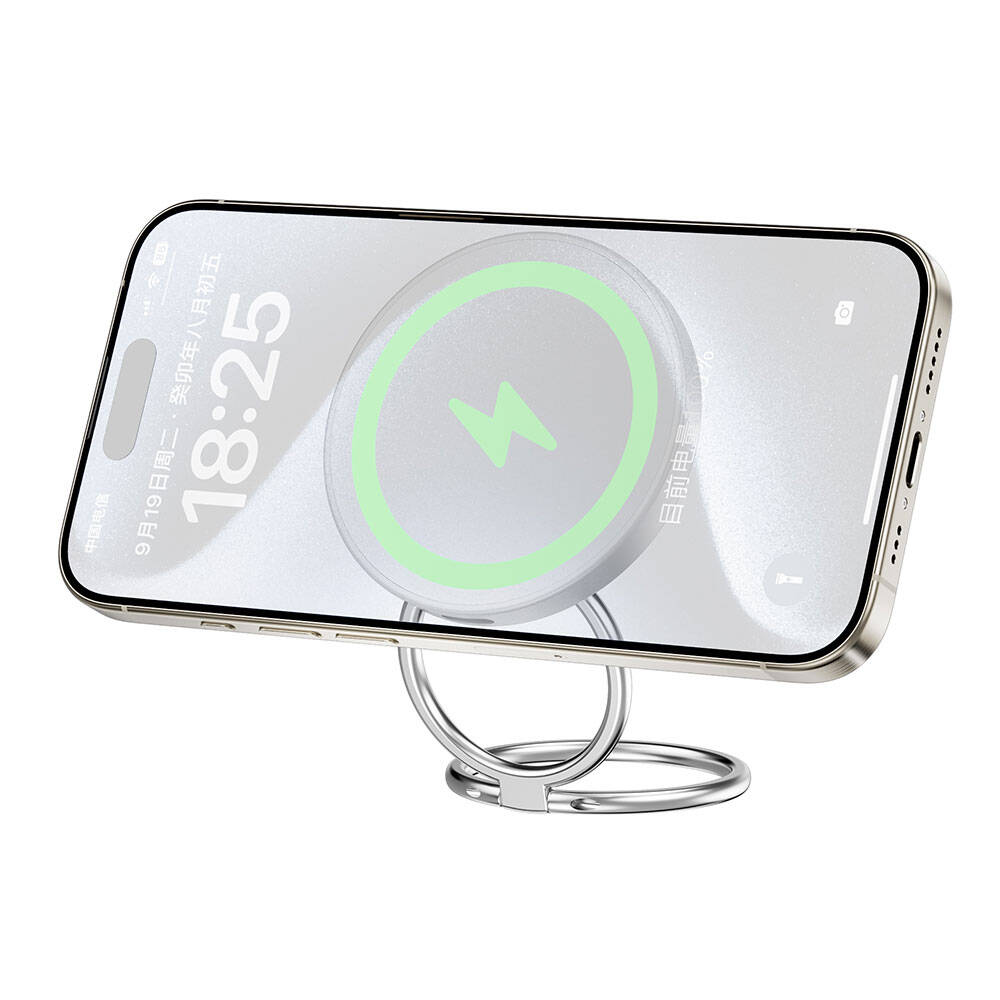Wiwu Wi-W027 Standlı Hızlı ve M-safe Şarj Özellikli Kablosuz Şarj Aleti 15W