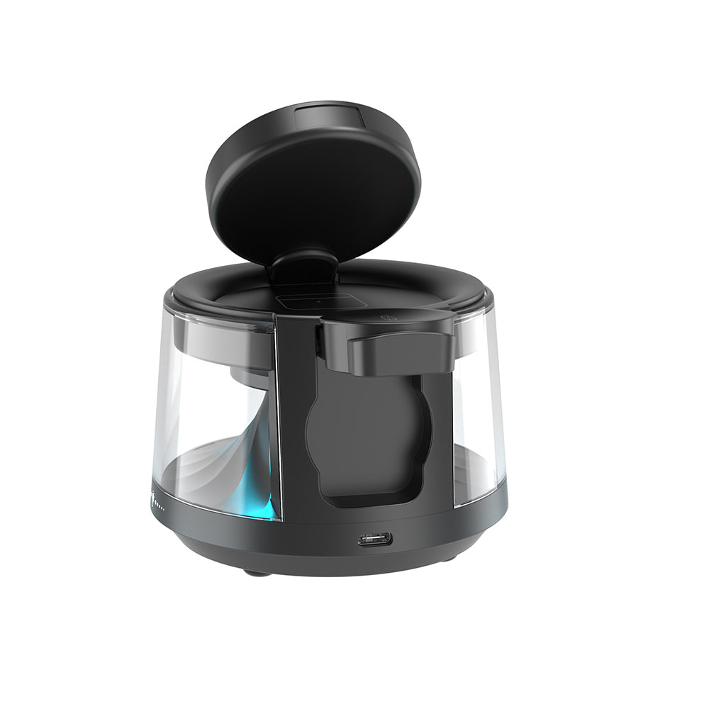 Wiwu Wi-W039 5in1 Kablosuz Şarj Standı Ambiyans Işıklı Bluetooth Speaker Hoparlör Özellikli 15W