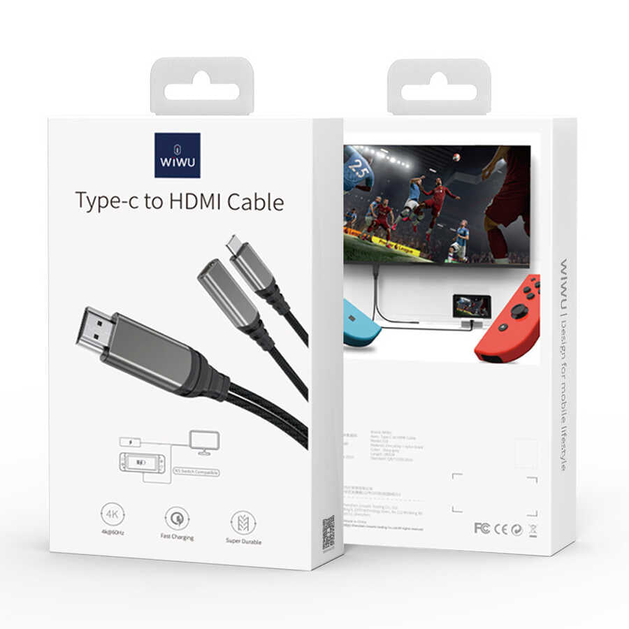 Wiwu X10 Type-C to HDMI Kablo