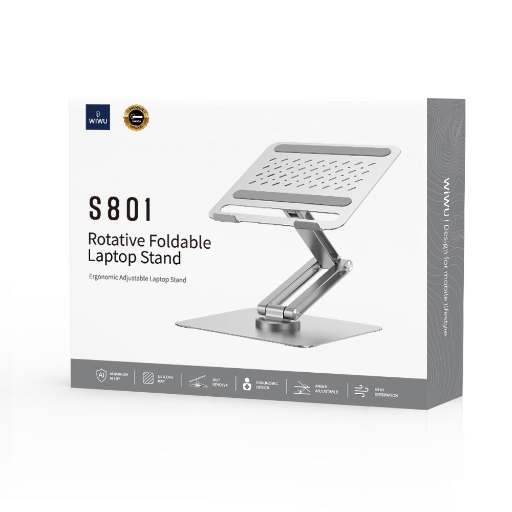 Wiwu ZM-S801 Dönebilen Katlanabilir Ayarlanabilir Laptop Standı