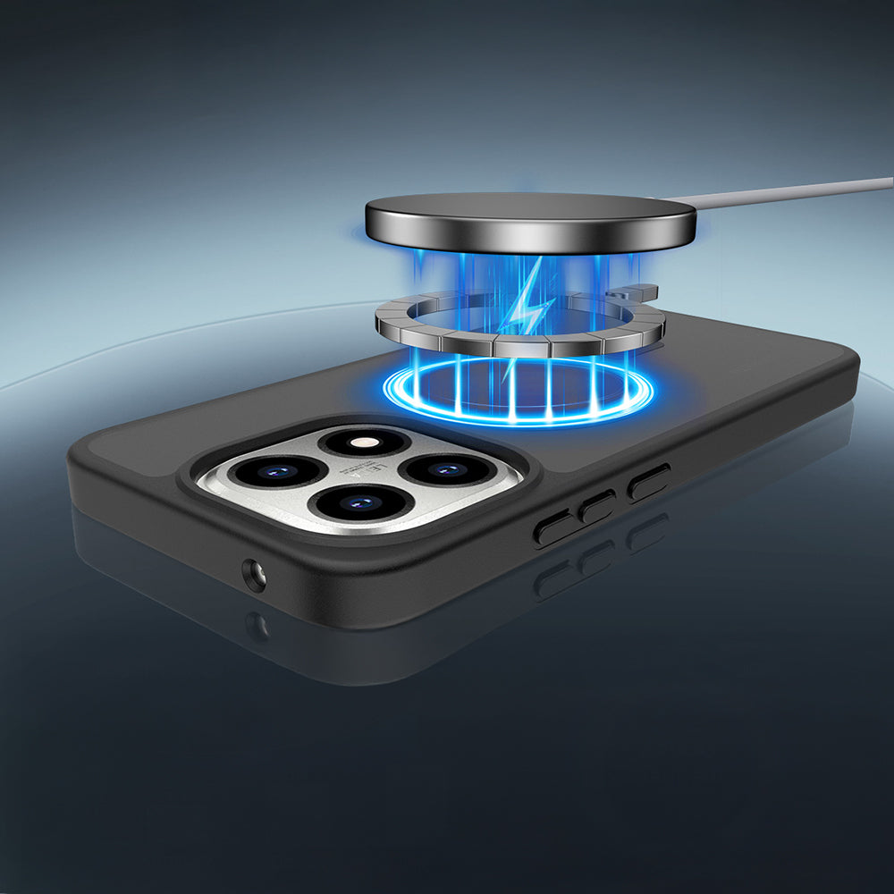 Xiaomi 15T Kılıf Sert PC Arka Yüzey Wireless Şarj Özellikli Zore Flet M-safe Kılıf