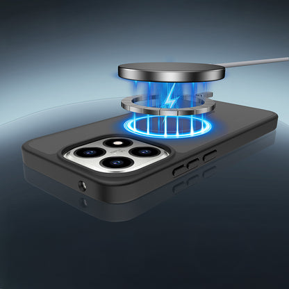 Xiaomi 15T Kılıf Sert PC Arka Yüzey Wireless Şarj Özellikli Zore Flet M-safe Kılıf