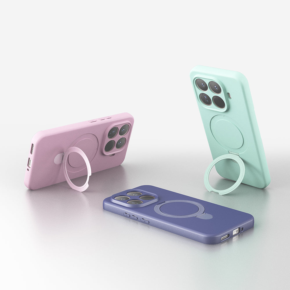 Xiaomi 15T Pro Kılıf M-safe Şarj Özellikli Standlı Zore Samara Kılıf