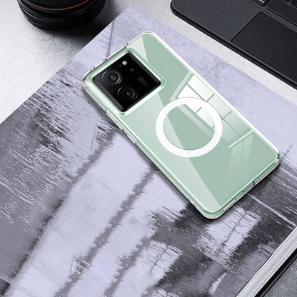 Xiaomi Mi 13T Pro Kılıf Sert PC Arka Yüzey Wireless Şarj Özellikli Zore Flet M-safe Kılıf