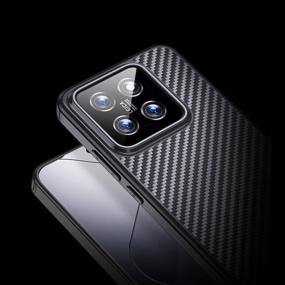 Xiaomi Mi 14 Kılıf Aramid Karbon Fiber M-safe Özellikli Wlons Radison Kılıf