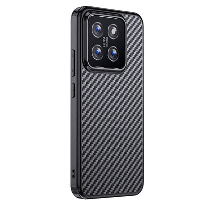 Xiaomi Mi 14 Kılıf Aramid Karbon Fiber M-safe Özellikli Wlons Radison Kılıf